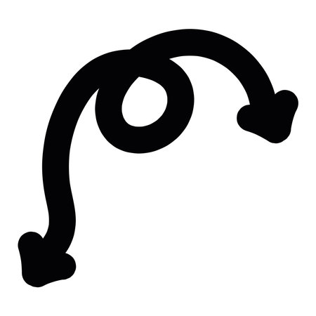 Elbow Arrow Spiralのイラスト素材