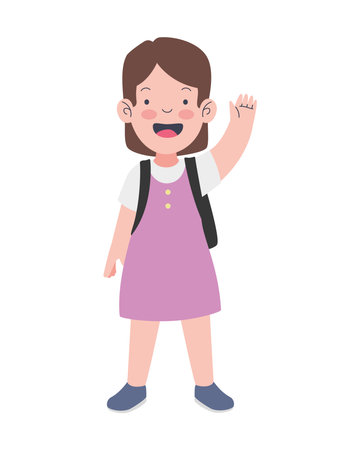 New Student Smilingのイラスト素材