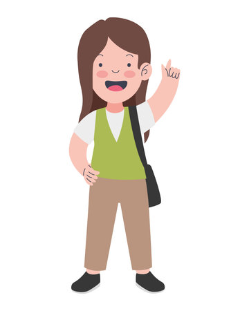 New Student Wavingのイラスト素材