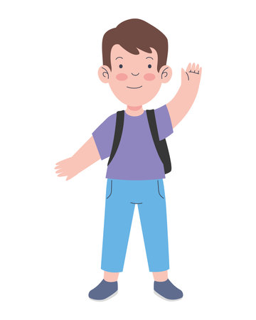 New Student Backpackのイラスト素材