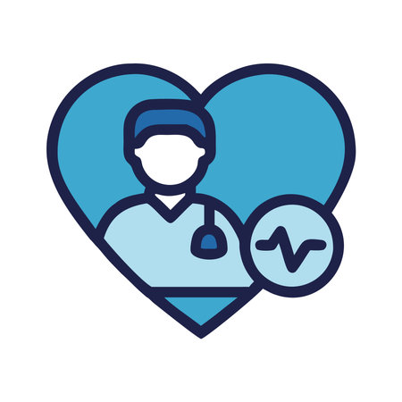 heart doctor in medical consultationのイラスト素材