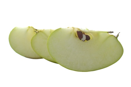 Apples on a white background. Isolated on white.の写真素材