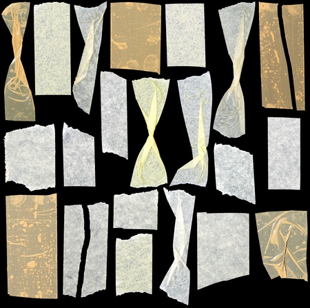 Sticky tape with black backgroundの写真素材