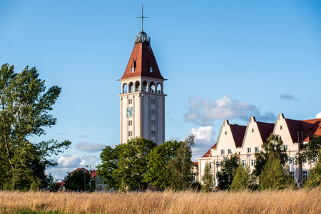 Observation tower in the city of Wladyslawowo Poland near the Baltic Sea