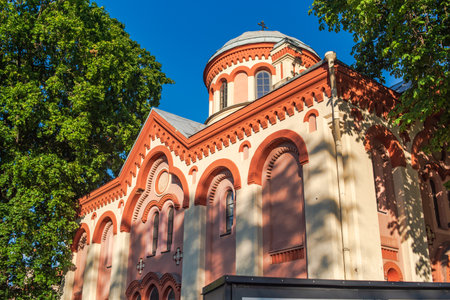 Church of Saint Paraskeva Pyatnitsa in Vilnius, Lithuaniaの写真素材