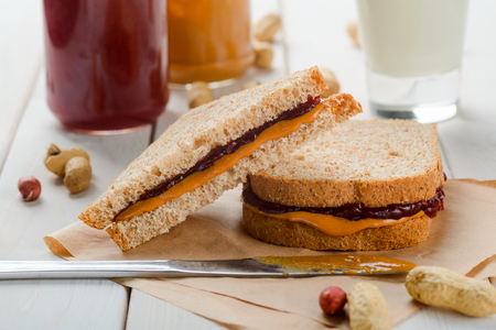 Sweet whole wheat sandwichesの写真素材
