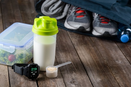 Standard set for working outの写真素材