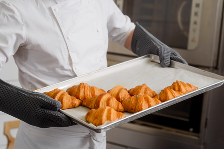 Yummy and crispy croissantsの写真素材