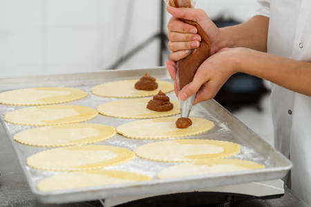 Making of pastry goodsの写真素材