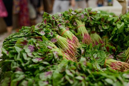 Bunches of Chinese spinach