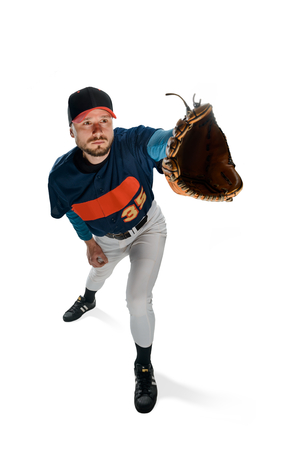 Trying to catch a ballの写真素材