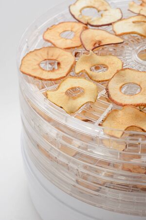 Dried slices of appleの写真素材