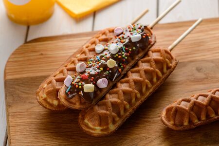 Beautiful corn dogsの写真素材