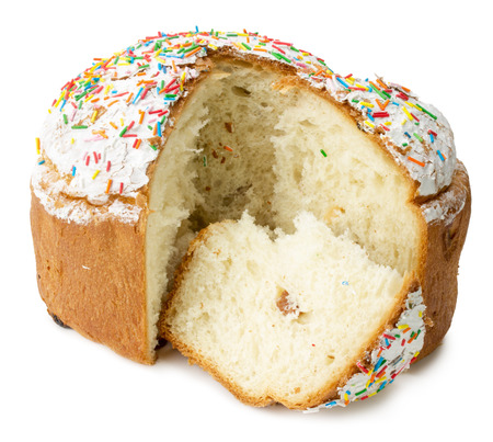 Easter cake isolated on a white background.