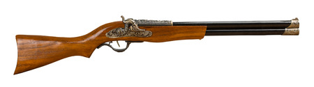 retro rifle isolated on the white background.
