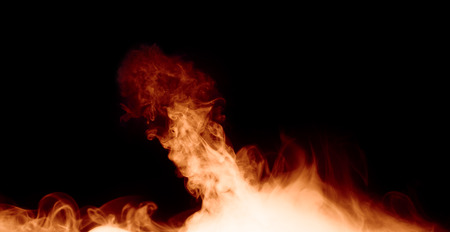 fire burst on the black background.