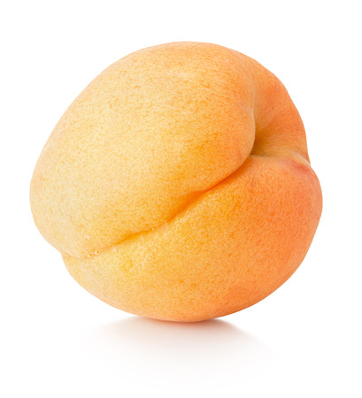 apricot isolated on the white backgroundの写真素材