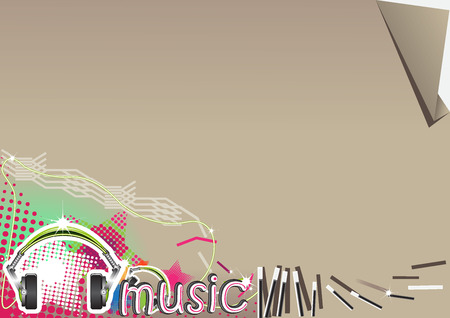 Background musicのイラスト素材