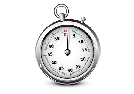 Realistic silver chronometerのイラスト素材