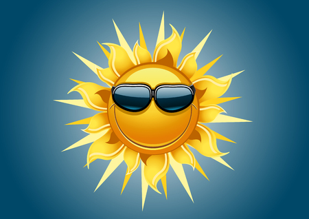 Smiling sunのイラスト素材