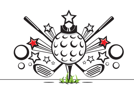 Golf illustrationのイラスト素材