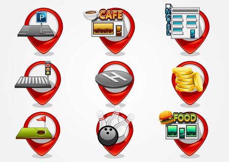 Detailed navigation icons set 2のイラスト素材