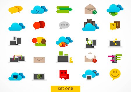 Flat computer iconsのイラスト素材