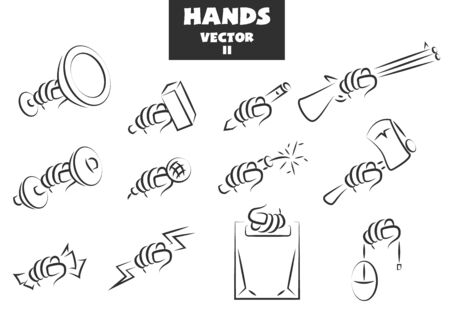 Stuff in armsのイラスト素材