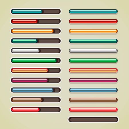 Colorful bars for gamesのイラスト素材