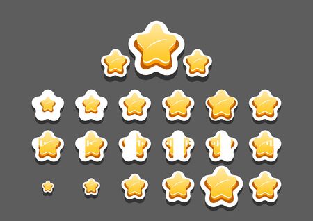 Animated stars for video gameのイラスト素材