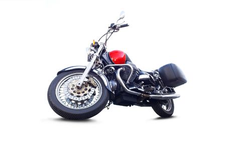 Motorcycle on the whiteの写真素材