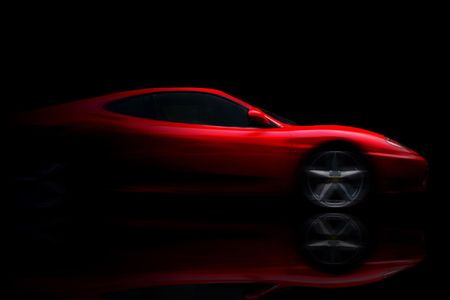 Beautiful red sport car 