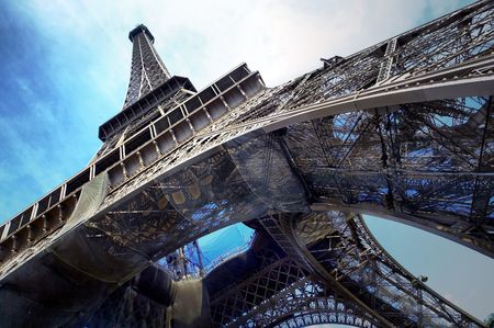The Eiffel tower is one of the most recognizable landmarks in the world.