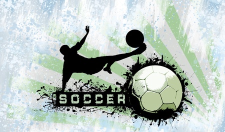 Grunge Soccer backgroundの写真素材