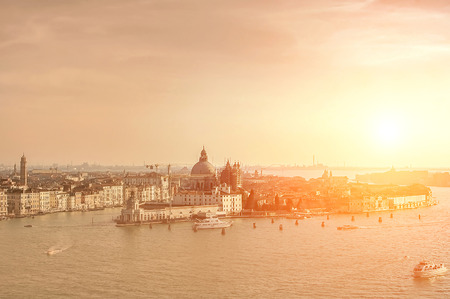 Beautiful view on Venice - travel, romantic city.の写真素材