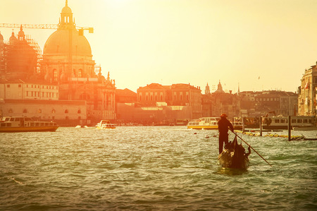 Beautiful view on Venice - travel, romantic city.の写真素材
