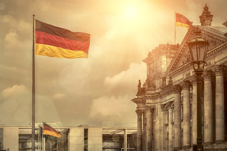 One of the famous popular travel place in world - Berlin, under sunlight.の写真素材