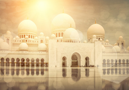 Mosque of Sheikh Zayed in UAE.の写真素材