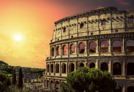 One of the most popular travel place in world - Roman Coliseum.の写真素材