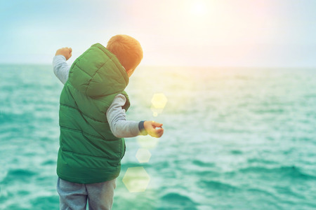 Happy childhood, family vacationsの写真素材