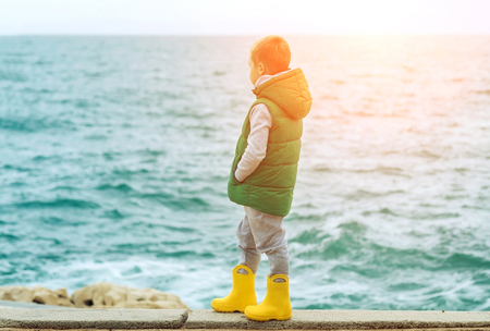 Happy childhood, family vacationsの写真素材