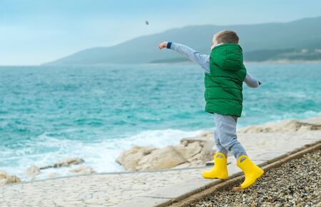 Happy childhood, family vacationsの写真素材