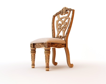 Furniture royal antique glossy seatsの写真素材