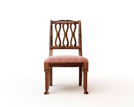 3d render of antique chairの写真素材