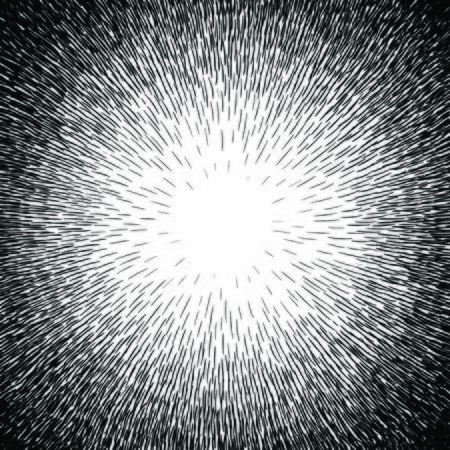 Comic hand drawn radial lines background Sun rays or star burst element Zoom effect Square fight stamp Manga or anime speed graphic texture Superhero frame Explosion vector illustrationのイラスト素材