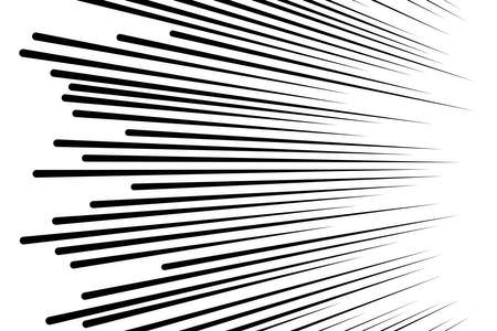 Comic speed lines background Rectangle fight stamp for card Manga or anime graphic texture Superhero action frame Sun ray or space tone elements vector illustrationのイラスト素材