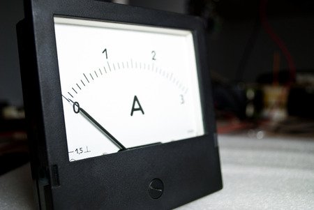 Zero current. Ammeterの写真素材