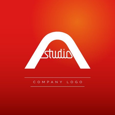 Creative A letter vector logo design. Vector sign. Character logotype symbols. Logo icon designのイラスト素材