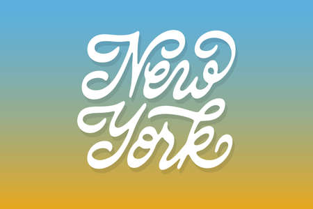 New York vector letteringのイラスト素材