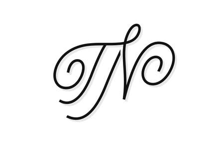 TN vector signのイラスト素材